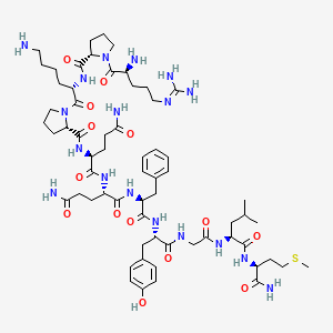 Chemical structure of (Tyr⁸)-Substance P