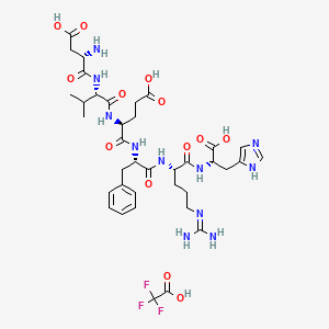 Chemical structure of (Val²)-Amyloid β-Protein (1-6)