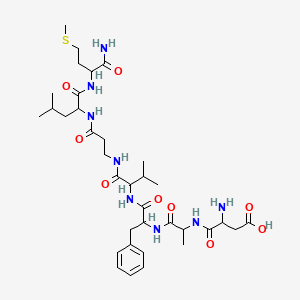 Chemical structure of (β-Ala⁸)-Neurokinin A (4-10)
