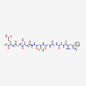 Chemical structure of (β-Asp⁵)-Delta-Sleep Inducing Peptide