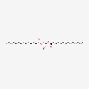 Chemical structure of Glyceryl Dimyristate