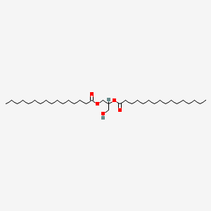 Chemical structure of 1,2-Dipalmitoyl-rac-glycerol