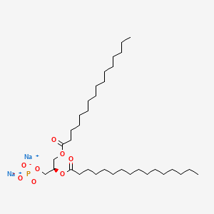 Chemical structure of Sodium (R)-2,3-bis(palmitoyloxy)propyl phosphate
