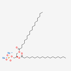 Chemical structure of 1,2-Distearoyl-sn-glycero-3-phosphatidic acid disodium salt