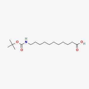 Chemical structure of 11-(Boc-amino)-undecanoic acid