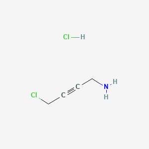 Chemical structure of 1-Amino-4-chloro-2-butyne · HCl