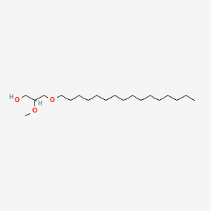 Chemical structure of 1-O-hexadecyl-2-O-methylglycerol
