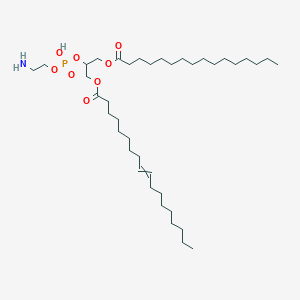 Chemical structure of 1-Oleoyl-3-palmitoyl-rac-glycero-2-phosphoethanolamine