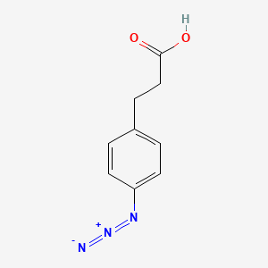 Chemical structure of 3-(4-Azidophenyl)propionic acid