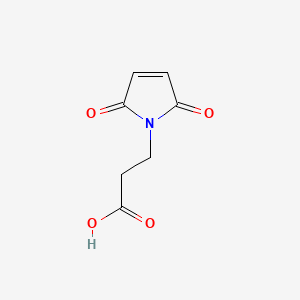 Chemical structure of 3-Maleimidopropionic acid