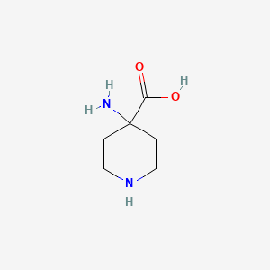 Chemical structure of 4-Aminopiperidine-4-carboxylic acid