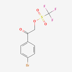 Chemical structure of 4'-Bromophenacyl triflate