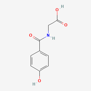 Chemical structure of 4-Hydroxyhippuric acid
