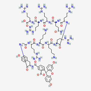 Chemical structure of TAT (47-57), FAM-labeled