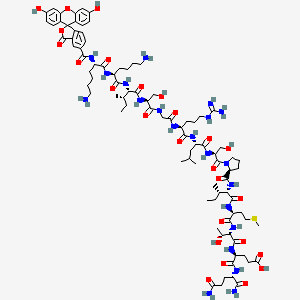 Chemical structure of 5-FAM-Woodtide