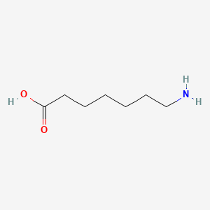 Chemical structure of 7-Aminoheptanoic acid