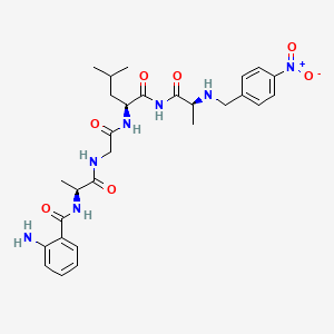 Chemical structure of Abz-Ala-Gly-Leu-Ala-p-nitrobenzylamide