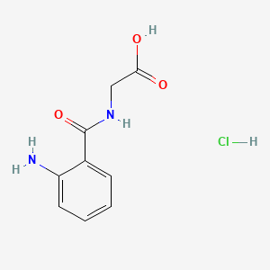 Chemical structure of Abz-Gly-OH · HCl