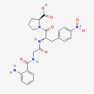 Chemical structure of Abz-Gly-p-nitro-Phe-Pro-OH