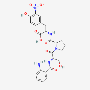 Chemical structure of Abz-Ser-Pro-3-nitro-Tyr-OH