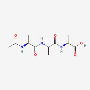 Chemical structure of Ac-Ala-Ala-Ala-OH