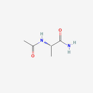 Chemical structure of Ac-Ala-NH₂
