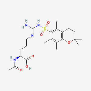Chemical structure of Ac-Arg(Pmc)-OH