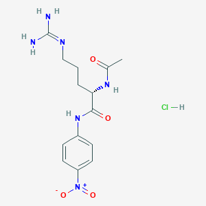 Chemical structure of Ac-Arg-pNA · HCl