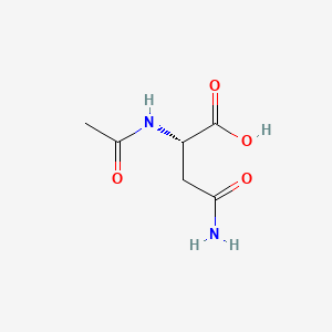 Chemical structure of Ac-Asn-OH