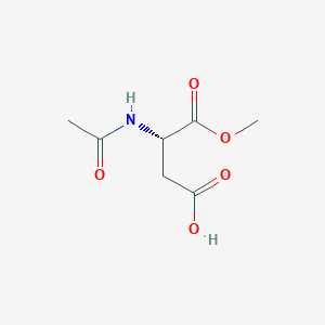 Chemical structure of Ac-Asp-OMe