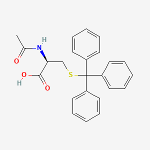 Chemical structure of Ac-Cys(Trt)-OH
