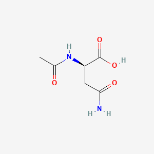 Chemical structure of Ac-D-Asn-OH