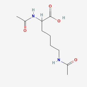 Chemical structure of Ac-DL-Lys(Ac)-OH