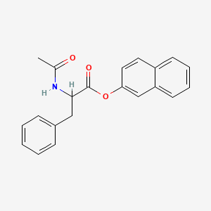 Chemical structure of Ac-DL-Phe-β-naphthyl ester