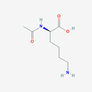 Chemical structure of Ac-D-Lys-OH