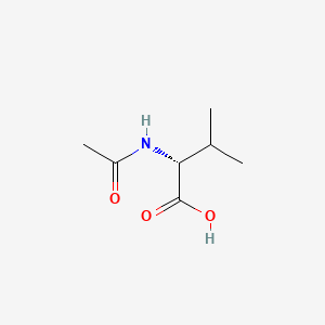 Chemical structure of Ac-D-Val-OH