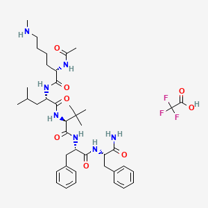 Chemical structure of Acetyl-(N-Me-Leu¹⁷,N-Me-Phe¹⁹)-Amyloid β-Protein (16-20) amide