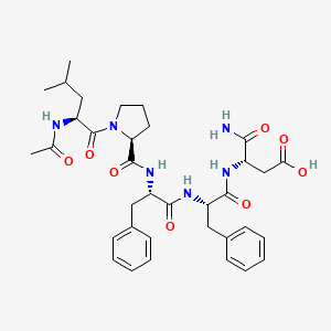 Chemical structure of Acetyl-(Pro¹⁸,Asp²¹)-Amyloid β-Protein (17-21) amide