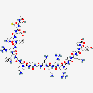 Chemical structure of Acetyl-ACTH (3-24) (human, bovine, rat)