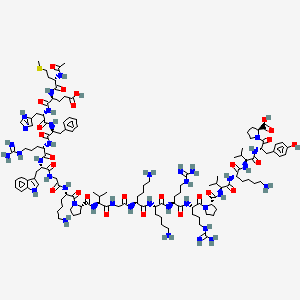 Chemical structure of Acetyl-ACTH (4-24) (human, bovine, rat)
