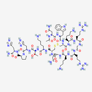 Chemical structure of Acetyl-Amyloid β/A4 Protein Precursor₇₇₀ (96-110) (cyclized)