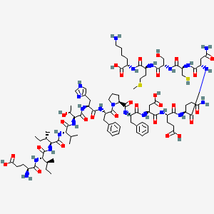 Chemical structure of Acetylcholine Receptor α₁ (129-145) (human, bovine, rat, mouse)