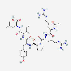 Chemical structure of Acetylneurotensin (8-13)
