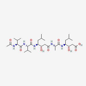 Chemical structure of Acetylpepstatin