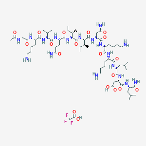 Chemical structure of Acetyl-Tau Peptide (273-284) amide