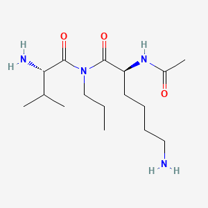 Chemical structure of Acetyl-α-MSH (11-13)