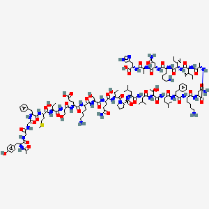 Chemical structure of Acetyl-δ-Endorphin (bovine, camel, mouse, ovine)