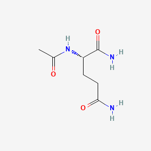 Chemical structure of Ac-Gln-NH₂