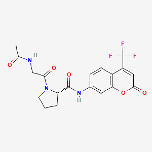 Chemical structure of Ac-Gly-Pro-AFC