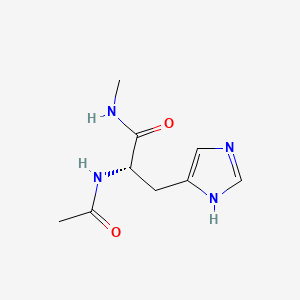 Chemical structure of Ac-His-NHMe